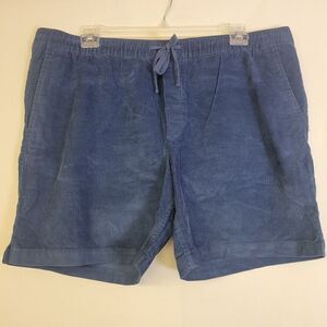 Banana Republic XL Corduroy Shorts Men Pull On Blue Drawstring Cotton 7''
